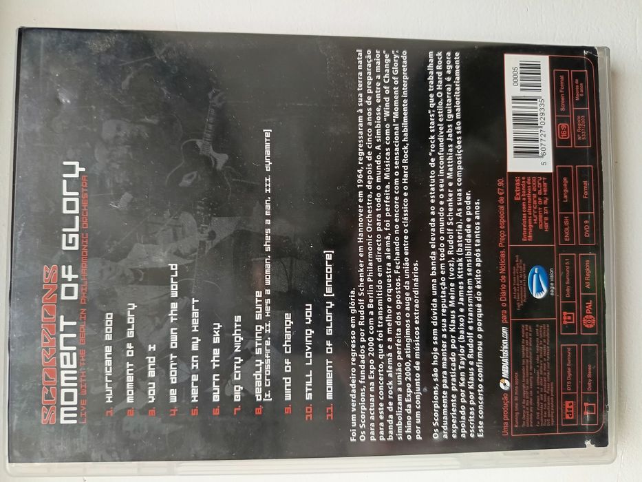 DVD Scorpions moment of glory