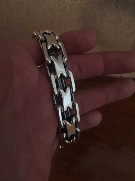 Срібний браслет 110г чоловічий, мужской серебряный браслет 925