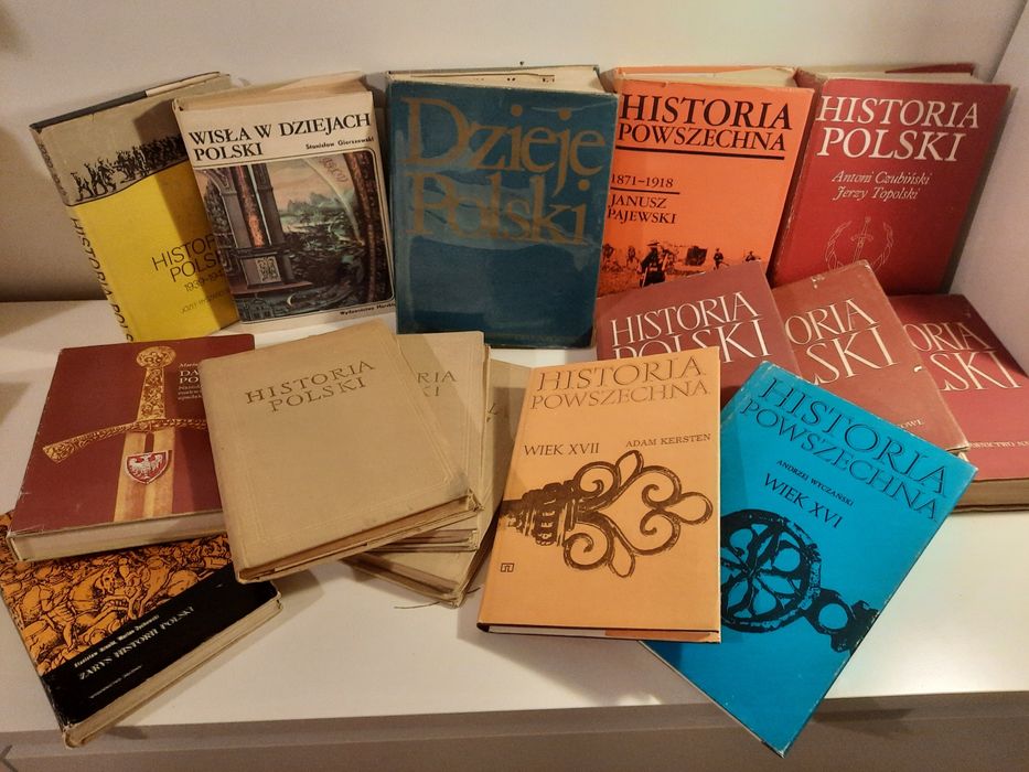 Historia Polski, Historia Powszechna ZESTAW 15 ksiazek