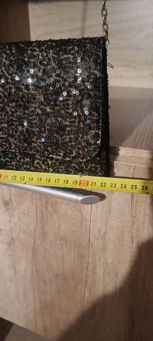 SOLAR mała cekinowa torebka damska