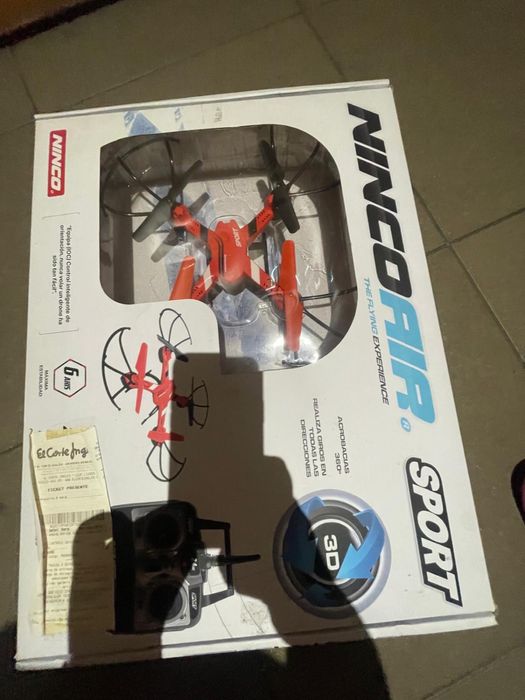 Drone usado e bateria viciada