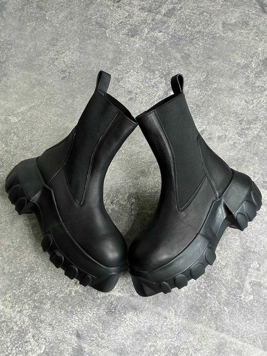 Rick Owens Tractor boots black черевики чоботи чорні ботинки черные