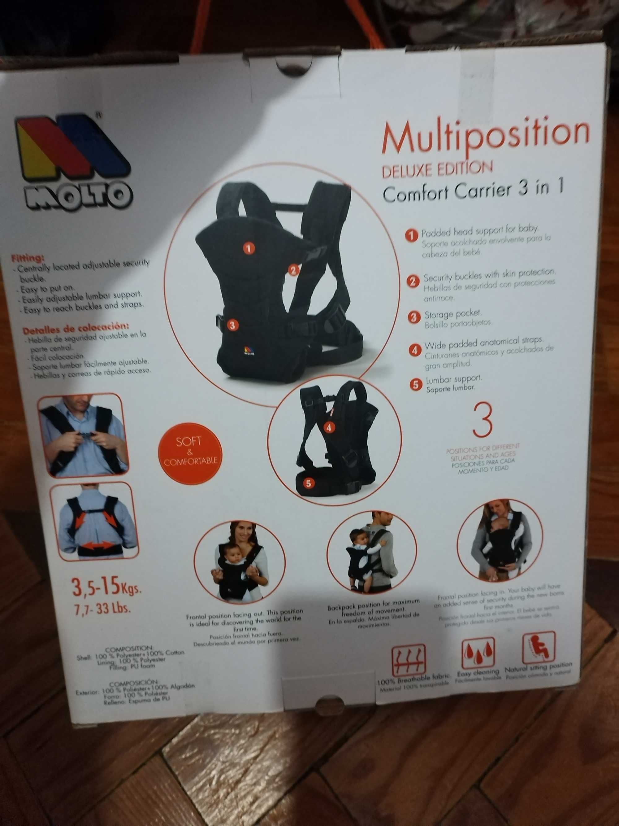 Marsupio para bebe Molto