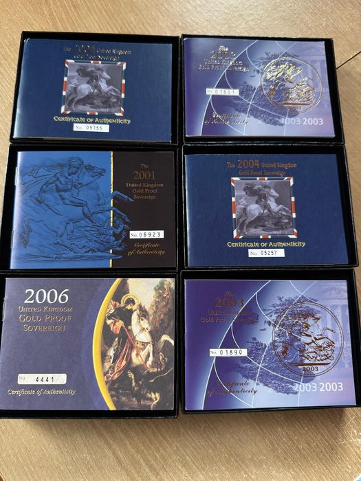 Moedas libras ouro certificadas