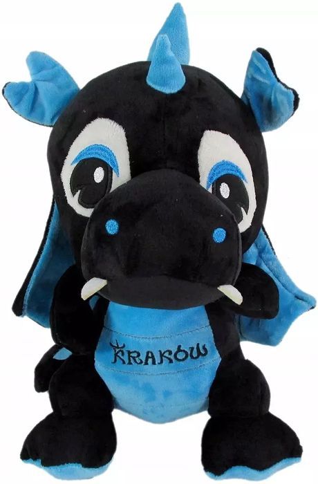 Dinozaur smok Kraków czarno-niebieski - 15cm. Sun-day. Nowy Produkt