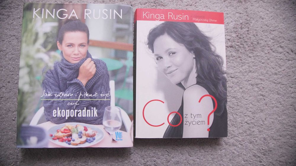 "Ekoporadnik" "Co z tym życiem?" Kinga Rusin - 2 książki