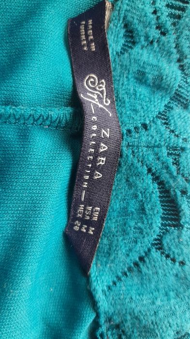 Vestido curto verão, azul petróleo, tam. M