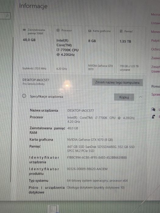 Komputer Komputronik monitor dotykowy Acer