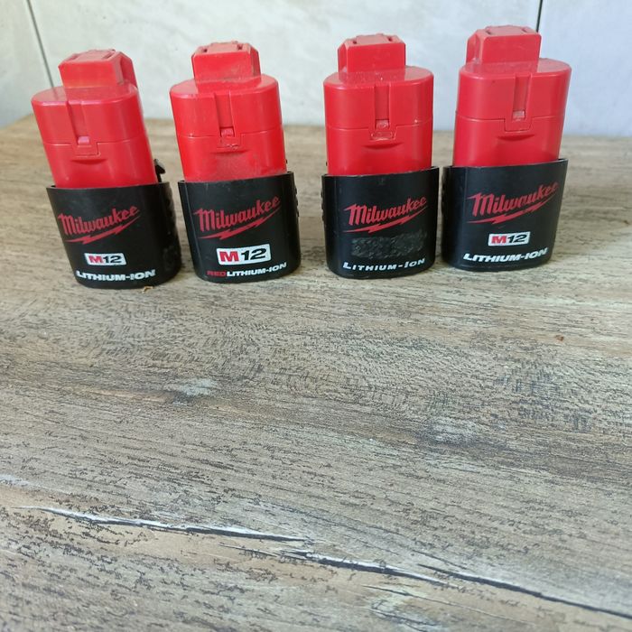 Milwaukee 12V oryginalne Baterie 1,5Ah 4 sztuki