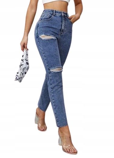 Shein jeansy niebieskie na co dzień 30 łwg