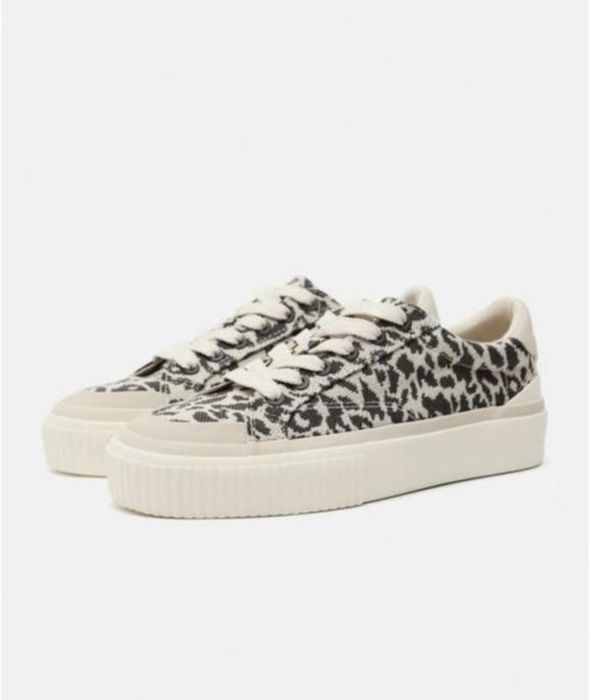 Кеды кроссовки леопардовые ZARA 36
