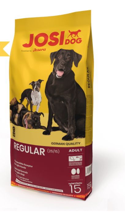 JosiDog Regular Йози Дог Регуляр сухой корм для взрослых собак, 15 кг