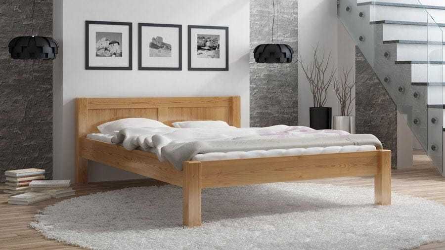 Meble Magnat Łóżko drewniane sosnowe Wiktoria wymiary 140 160 kolory