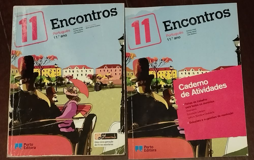 Manual e caderno de atividades "Encontros 11" de português