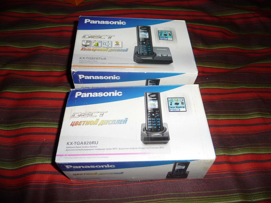 Цифровой беспроводной телефон Panasonic KX-TG8207UA KX-TGA820RU