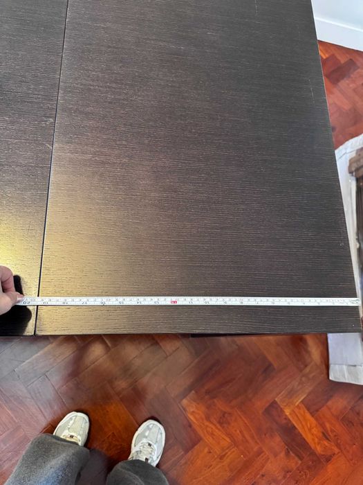 Mesa de Jantar extensivel de 150cm/ 250cm comprimento em madeira de wengué