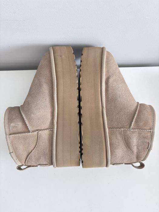 Ugg Classic Ultra Mini Platform Beżowe Śniegowce Damskie Rozmiar 38