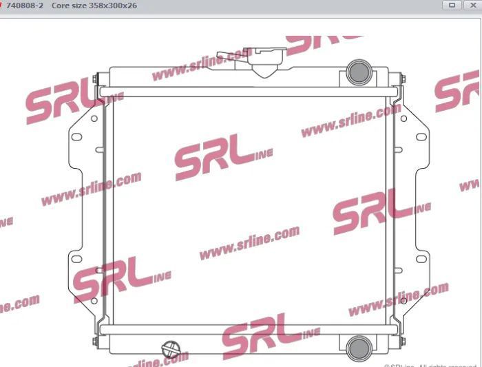 Radiador de refrigeração motor Suzuki Samurai SJ410 17700-80000