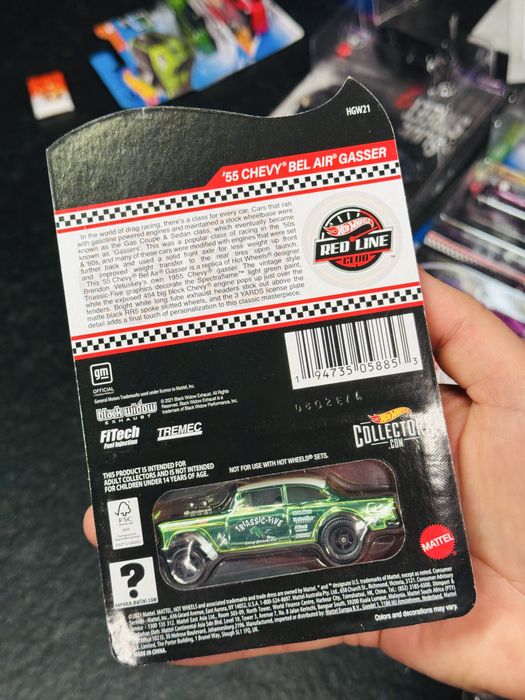 Hot Wheels 2021 Redline Club - 55 Chevy Bel Air Gasser (CP02)