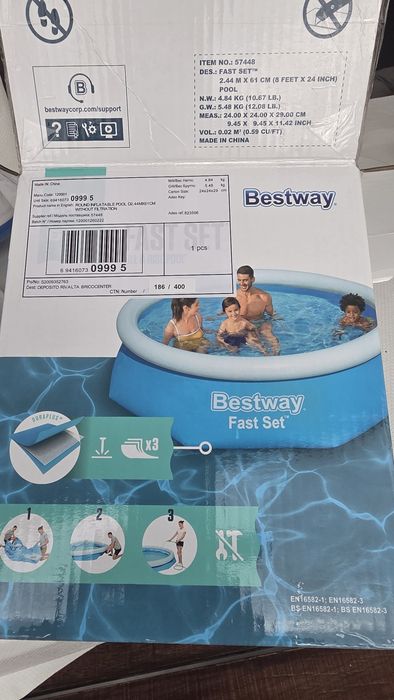 Piscina bestway 2.44×61