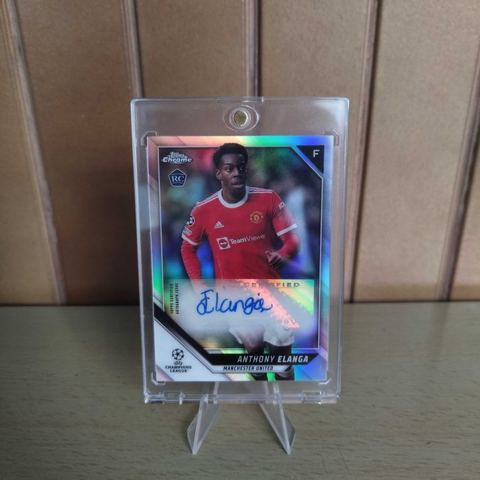 Anthony Elanga Auto Topps Chrome