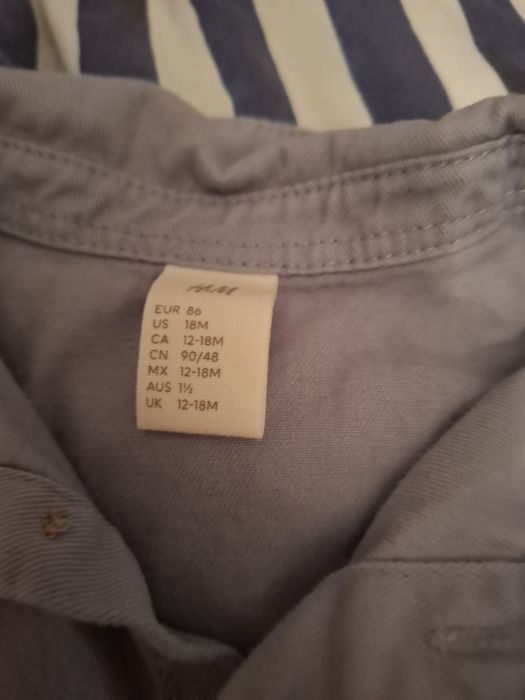 Koszula plus spodnie rozmiar 86 h&m stan idealny ,nowy,ubrany raz