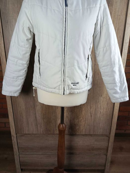 Kurtka Sea Salt biała pikowana krótka Seasalt Cornwall S 36