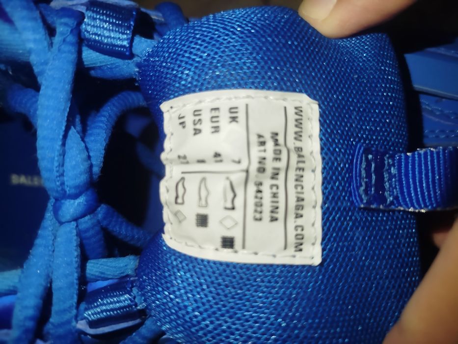 Balenciaga track blue