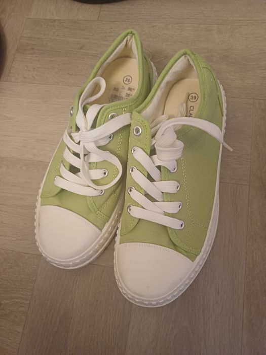 trampki jasnozielone 39