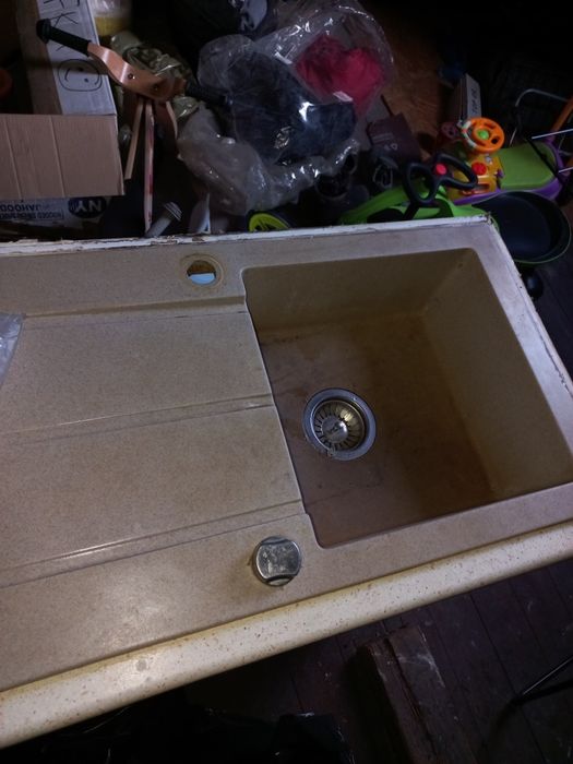 Zlew granitowy  szafka pod  zlew