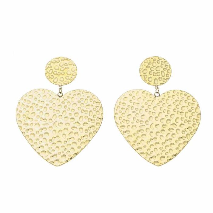 Kolczyki DUŻE SERCA Stal chirurgiczna 316L