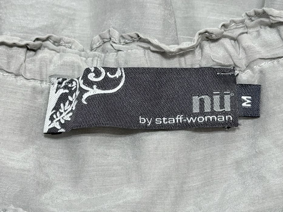 Koszula szara z haftem na rękawach 70% bawełna 30% jedwab silk Nu