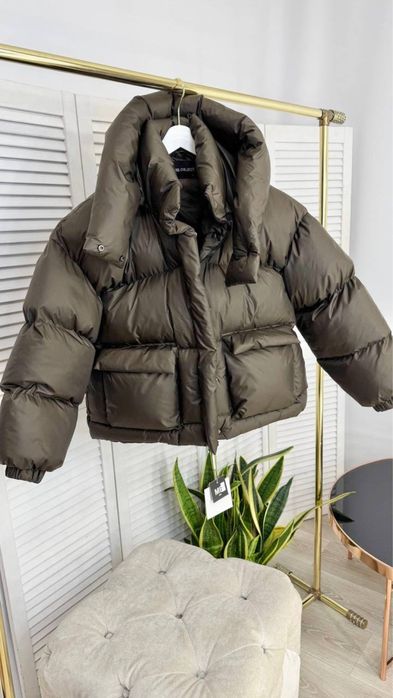 Куртка пуфер шоколад