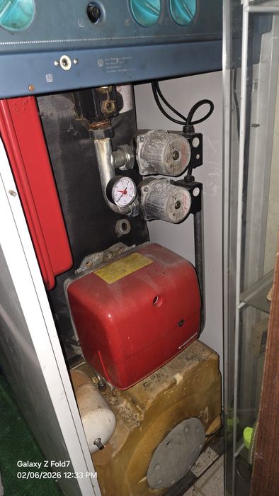 Caldeira a gasóleo para desocupar