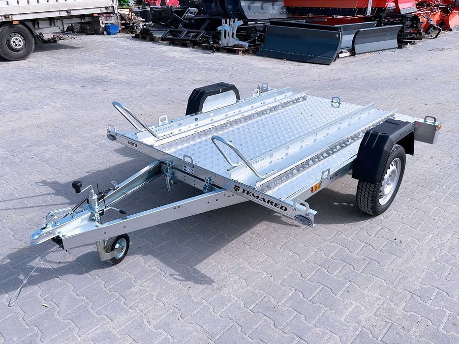 TEMARED MOTO 2 Premium DMC 750 kg na 2 motocykle podłoga ALU LED