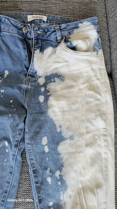 Queen Hearts Paris spodnie jeans damskie L