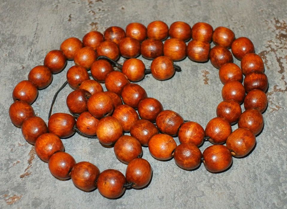 Drewniane korale - długie
