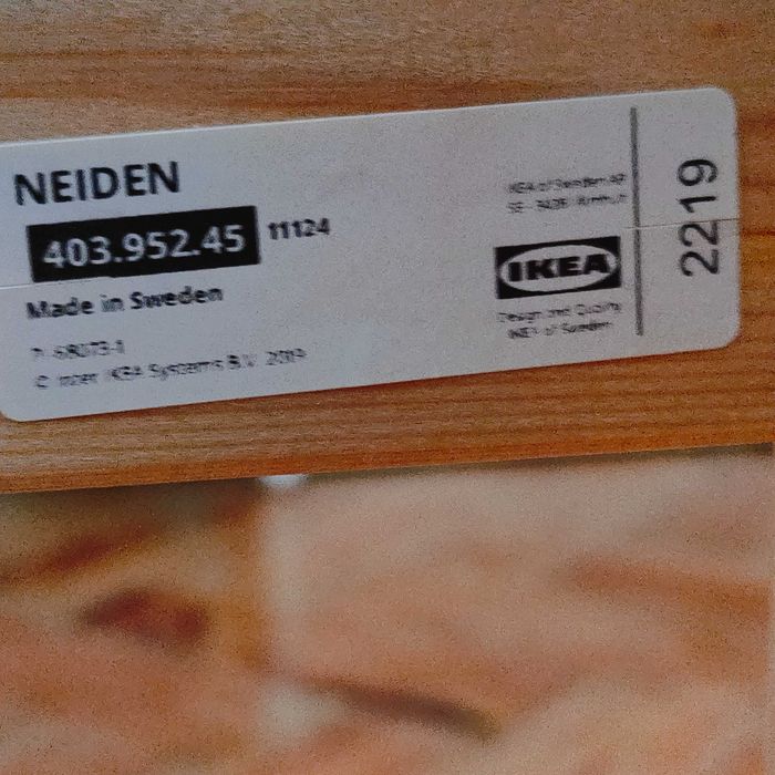 Cama solteiro NEIDEN 90x200cm com estrado LURÖY