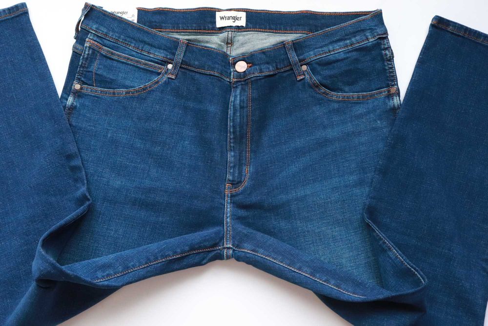 WRANGLER LARSTON 812 W40 L32 męskie spodnie jeansy slim tapered nowe