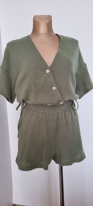 Komplet muslinowy khaki