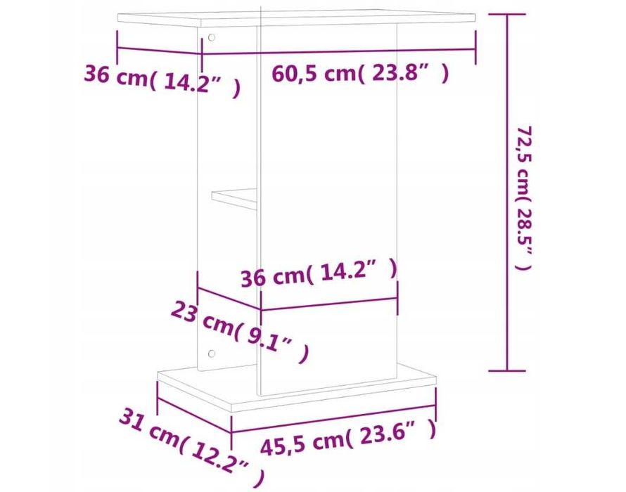 Szafka pod akwarium AKWARIA AKWARIOWA 60x36x72cm stelaż stojak ab