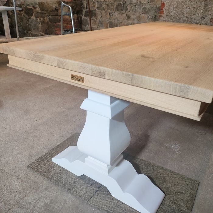 Stół dębowy klasztorny Loft Glamour lity dąb