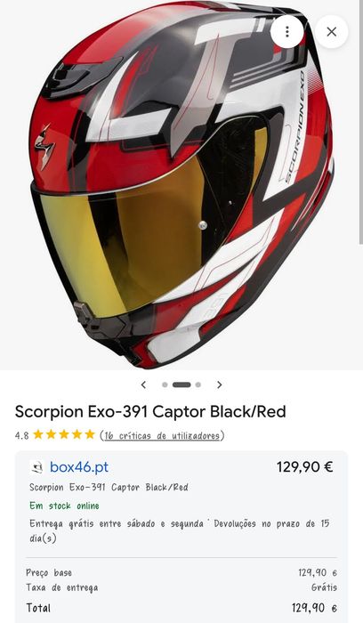 Capacete Scorpion Exo