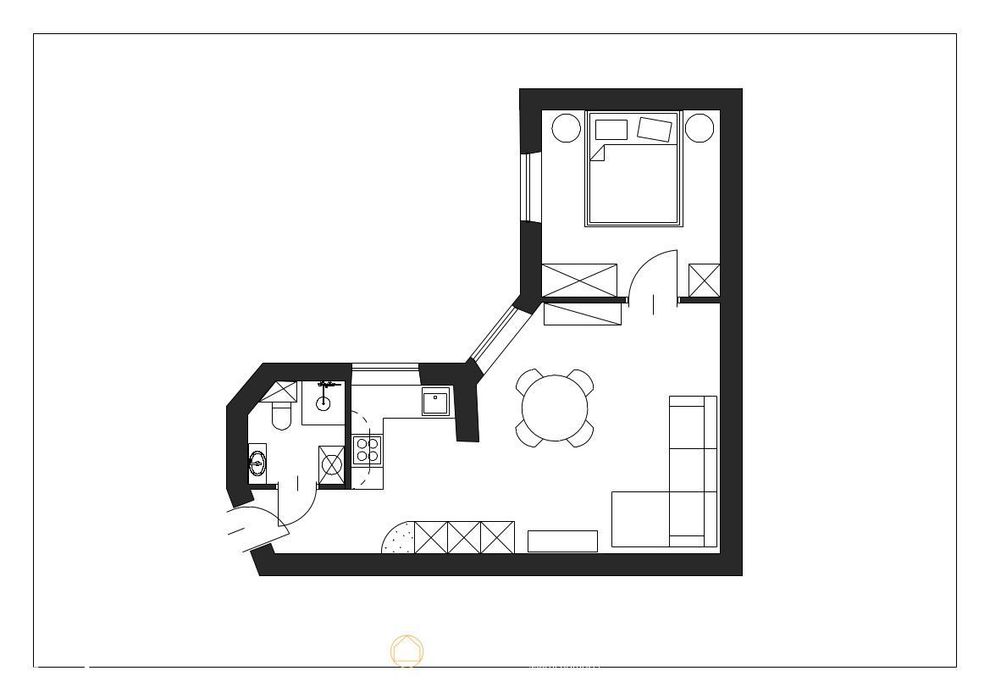 Elegancja i cisza w centrum Krakowa - 42,34 m2 prz