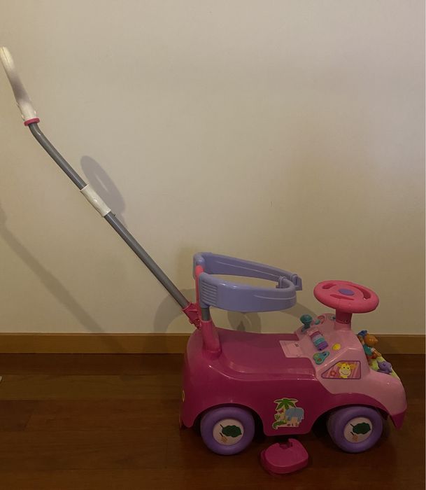 Andador Carro Menina Rosa