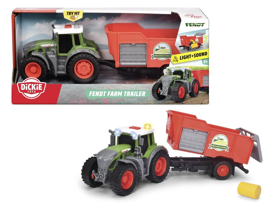 Traktor Z Przyczepą Dickie Toys Farm 26Cm. Nowy Produkt