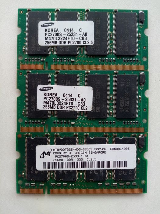 Пам'ять для ноутбуків DDR