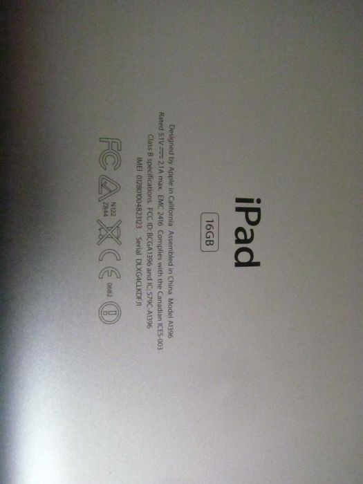 iPad 2 A1396, Wi-Fi+3G  16 gb + новый шнур. Идеальное состояние