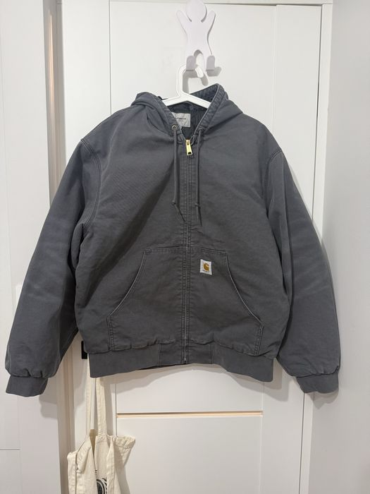 carhartt active jacket graphite stone canvas