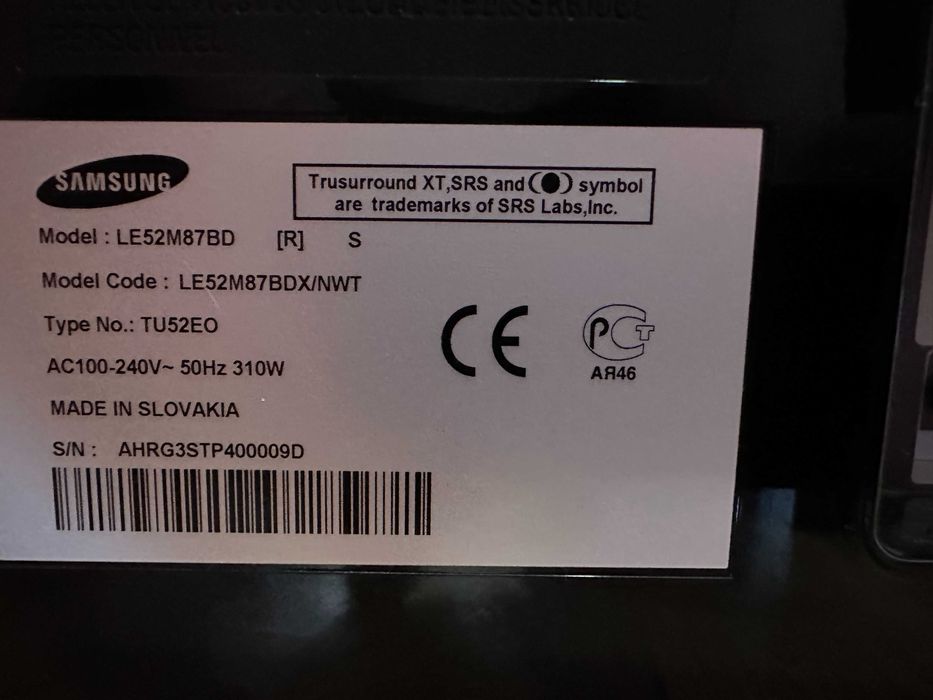 Телевізор SAMSUNG LE52M87BD